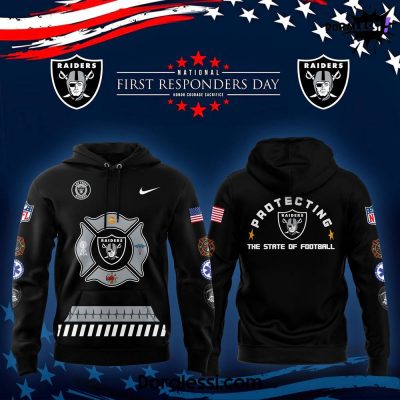 Las Vegas Raiders 2024 First Responders Day Premium Limited Hoodie