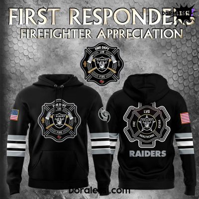 Las Vegas Raiders x 2024 Firefighter Appreciation Night Premium Limited Hoodie