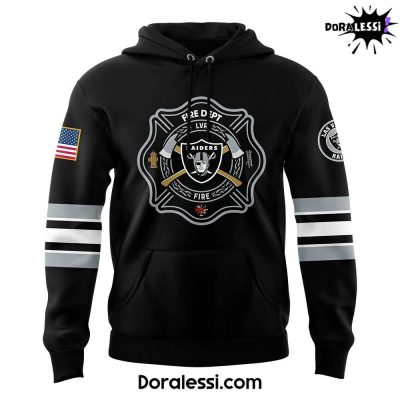 Las Vegas Raiders x 2024 Firefighter Appreciation Night Premium Limited Hoodie