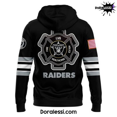 Las Vegas Raiders x 2024 Firefighter Appreciation Night Premium Limited Hoodie