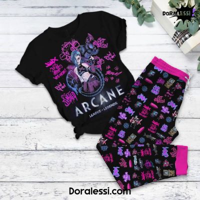 League of Legends X Arcane 2 Jinx Pyjama Set