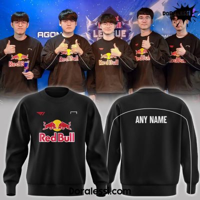 League of Legends X T1 Red Bull League of Its Own T1 Black Sweatshirt