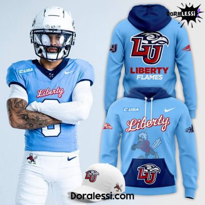 Liberty Flames Game 12 Premium Blue Hoodie