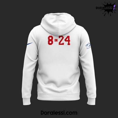 Los Angeles Dodgers Via Kobe Bryant Via Vanessa Bryant Job Finished 8 In 24 Hoodie 3