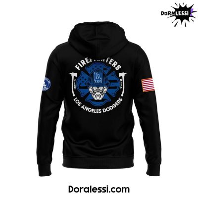 Los Angeles Dodgers x 2024 Firefighter Appreciation Night Premium Limited Hoodie 3