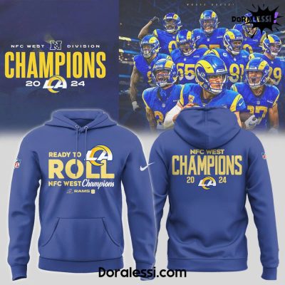 Los Angeles Rams NFC West Champion Blue Hoodie