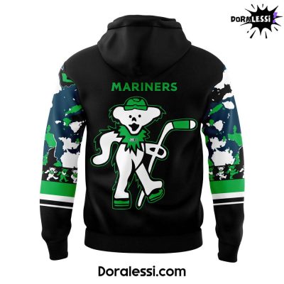 Maine Mariners Grateful Dead Night Black Hoodie