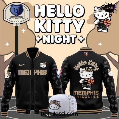 Memphis Grizzlies x Hello Kitty Night 2024 Premium Limited Baseball Jacket