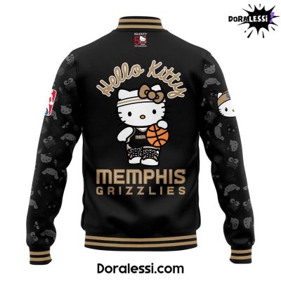 Memphis Grizzlies x Hello Kitty Night 2024 Premium Limited Baseball Jacket