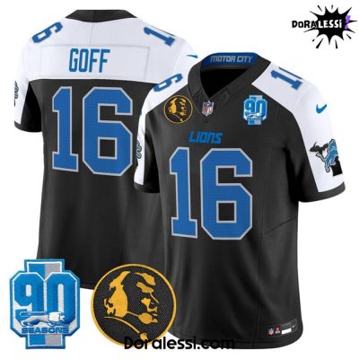 Men’s Detroit Lions 2024 90th & John Madden Patch Vapor Limited Football Jersey