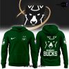 Milwaukee Bucks Mascot Logo Black Hoodie