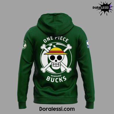 Milwaukee Bucks x One Piece Green Hoodie