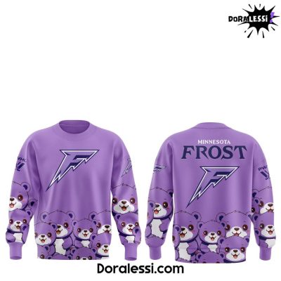 Minnesota Frost Teddy Bear Toss Special Purple Sweatshirt