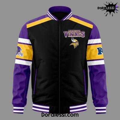 Minnesota Viking X Tiffany Stratton Limited Edition Zipper Baseball Jacket