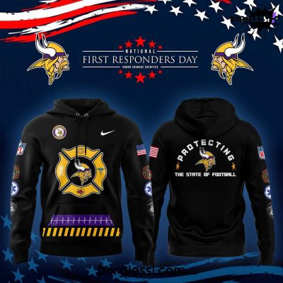 Minnesota Vikings 2024 First Responders Day Premium Limited Hoodie