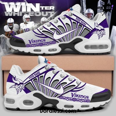 Minnesota Vikings 2024 Winter Warrior Skol Vikings Custom White Air Max Shoes