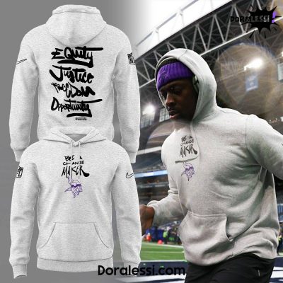 Minnesota Vikings NFL Be A Change Maker Player Gray Hoodie