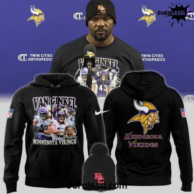 Minnesota Vikings X Andrew Van Ginkel Black Hoodie