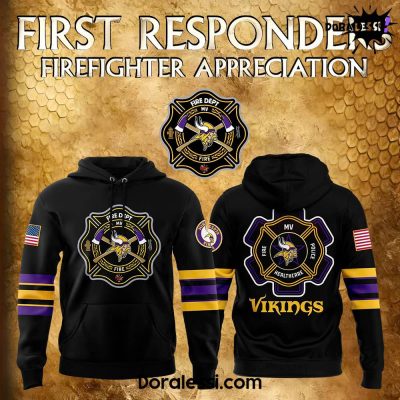 Minnesota Vikings x 2024 Firefighter Appreciation Night Premium Limited Hoodie