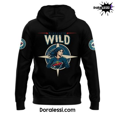 Minnesota Wild 2025 Women of the North Night Premium Black Hoodie