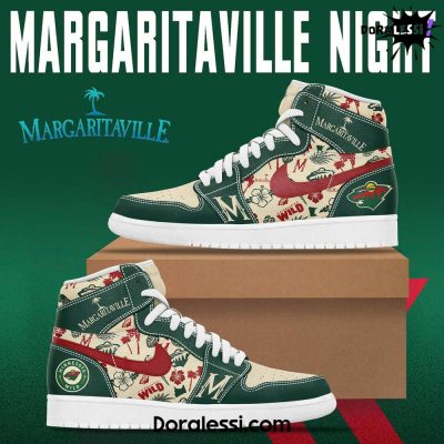 Minnesota Wild x Margaritaville Night Premium Air Jordan 1 Shoes