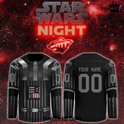 Minnesota Wild x Star Wars Black Hockey Jersey