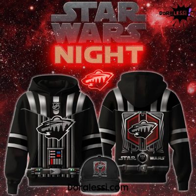 Minnesota Wild x Star Wars Black Hoodie