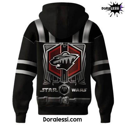 Minnesota Wild x Star Wars Black Hoodie