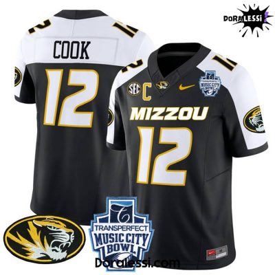 Missouri Tigers 2024 Music City Bowl Vapor Limited Black Football Jersey