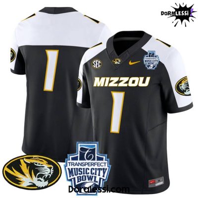 Missouri Tigers 2024 Music City Bowl Vapor Limited Black Football Jersey