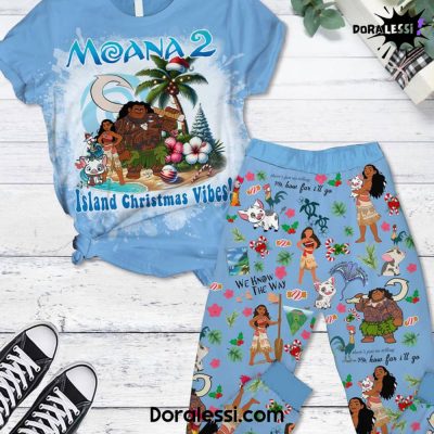 Moana 2 Island Christmas Vibes Pyjama Set