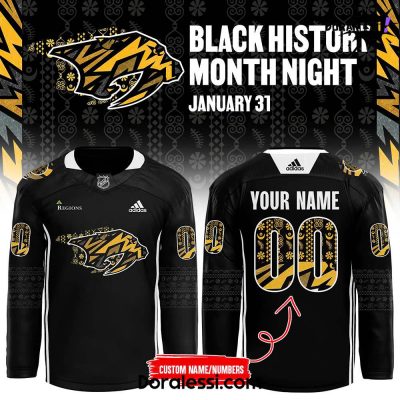 Nashville Predators x 2024 Black History Month Hockey Jersey