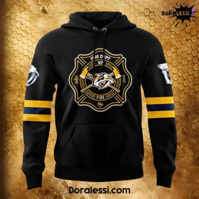 Nashville Predators x 2024 Firefighter Appreciation Personalized Hoodie