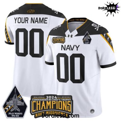 Navy Midshipmen Commander-In-Chief’s Trophy Champions Custom Football Jersey