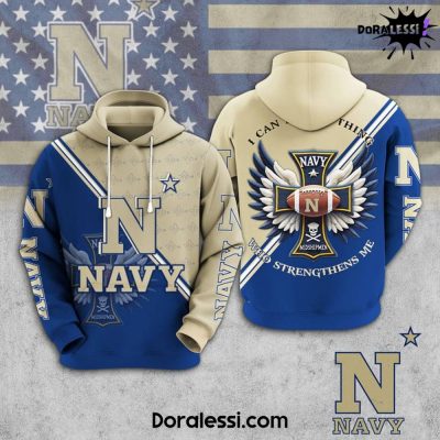 Navy Midshipmen I Can Do All Thing Who Strengthens Me Hoodie