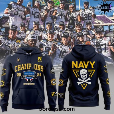 Navy Midshipmen Lockheed Martin Armed Forces Bowl Champions Hoodie