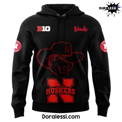 Nebraska Cornhuskers Go Big Red Premium Limited Black Hoodie