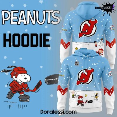 New Jersey Devils Peanuts & Snoopy Night Blue Hoodie