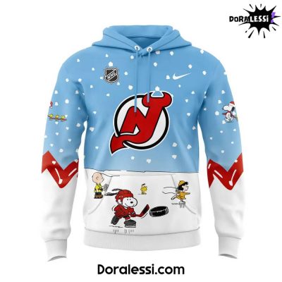 New Jersey Devils Peanuts & Snoopy Night Blue Hoodie