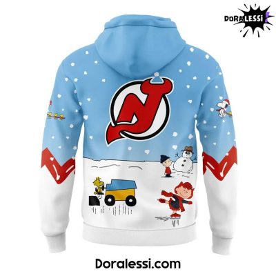 New Jersey Devils Peanuts Snoopy Night Blue Hoodie