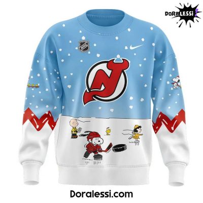 New Jersey Devils Peanuts & Snoopy Night Blue Sweatshirt