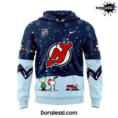 New Jersey Devils Peanuts & Snoopy Night Navy Hoodie