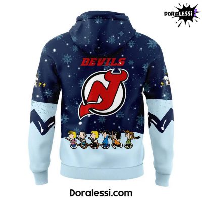 New Jersey Devils Peanuts Snoopy Night Navy Hoodie