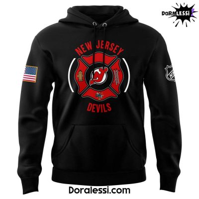 New Jersey Devils x Firefighter Appreciation Night Premium Limited Hoodie