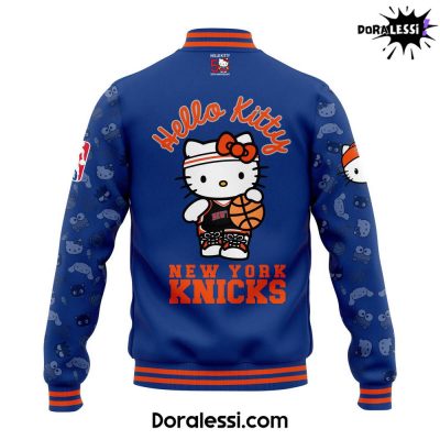 New York Knicks x Hello Kitty Night 2024 Premium Limited Baseball Jacket