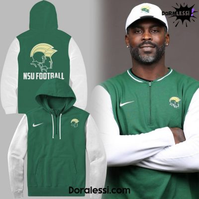 Norfolk State Spartans New Coach Micheal Vick Gree Hoodie