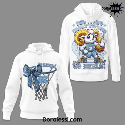 North Carolina Tar Heels Born To Lead Built To Win Go Heels White Hoodie