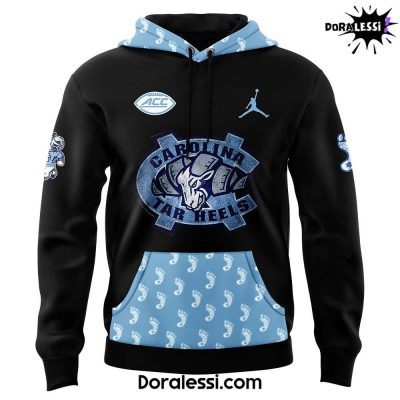 North Carolina Tar Heels Football 2024 Throwback Limited Black Hoodie