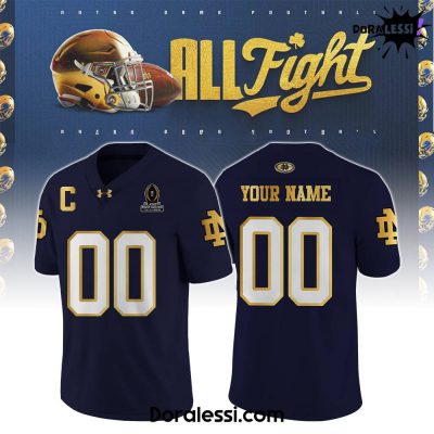 Notre Dame Fighting Irish Playoff 1st Round All Fight Custom Football Jersey