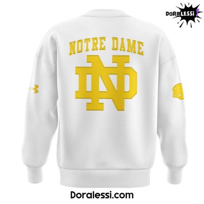 Notre Dame Football X Coach Marcus Freeman White Sweatshirt